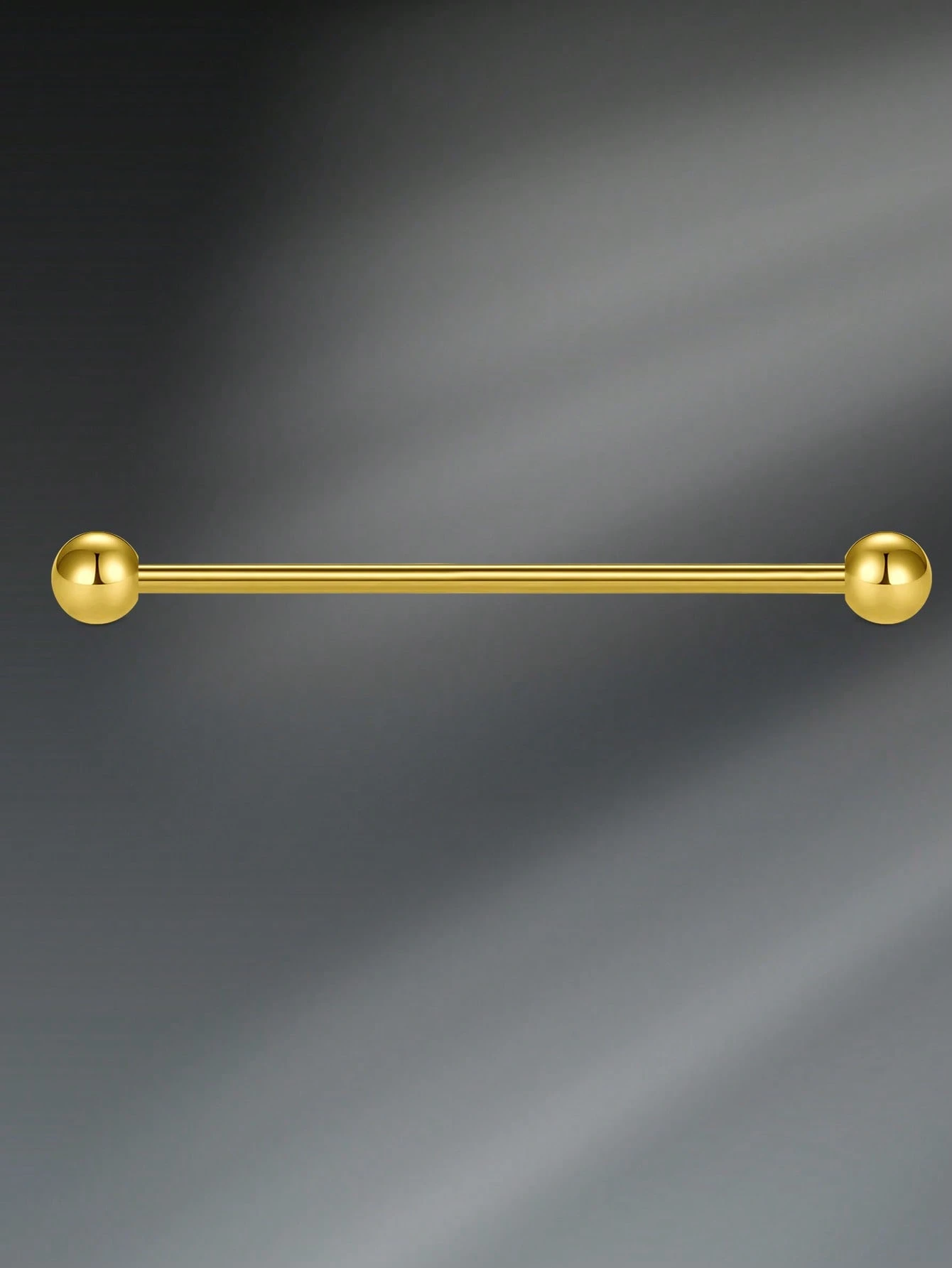Body Jewelry Industrial - 14G 38Mm Gold Industrial Barbell For
