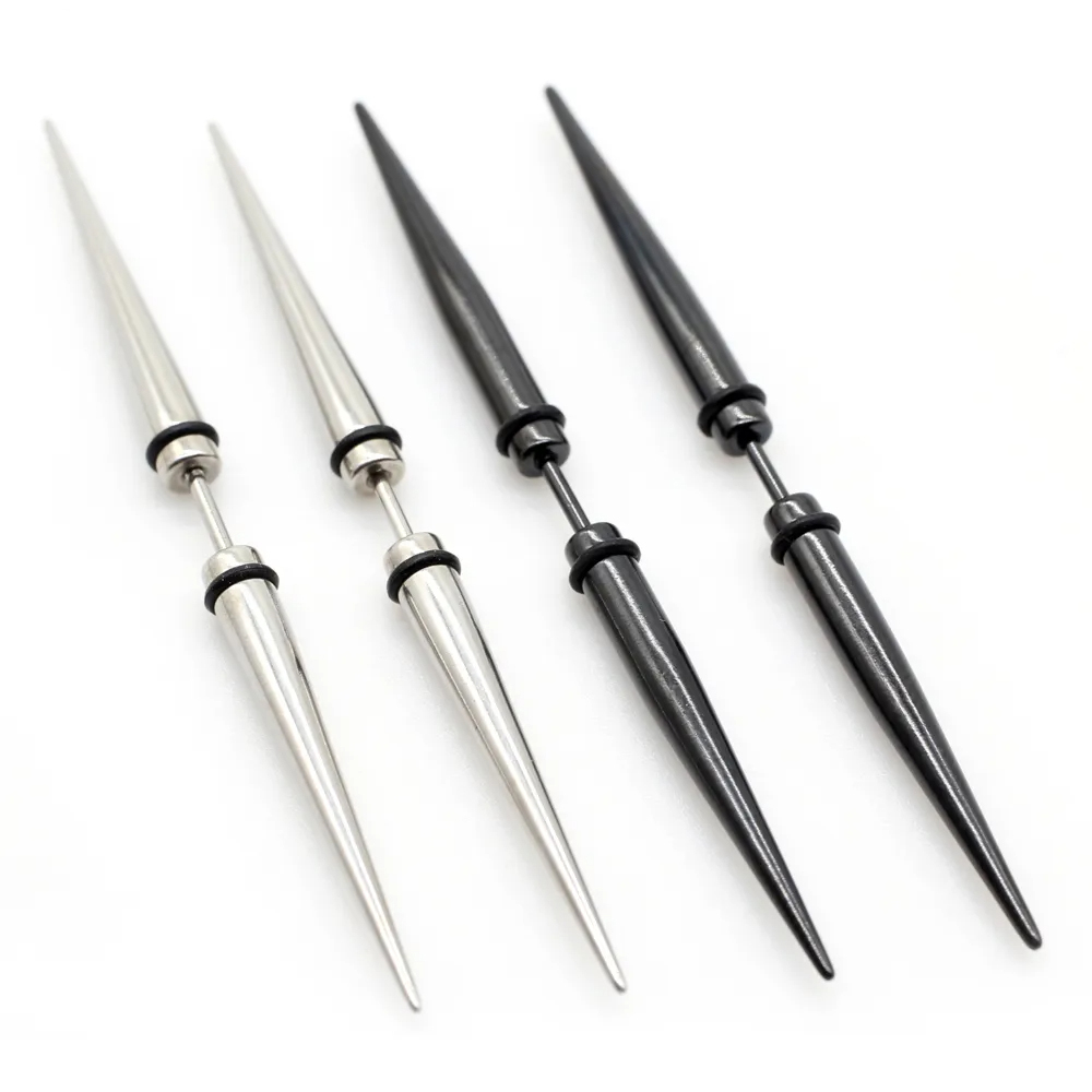Body Jewelry Barbell - 2pcs Unisex Gothic Punk Spike Cone