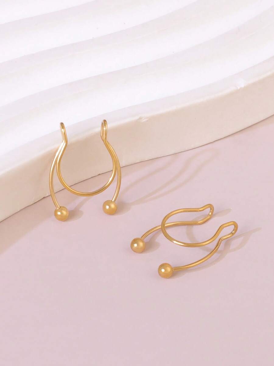 2pcs Stainless Steel Clip-On S – обзор и цена Body Jewelry Septum