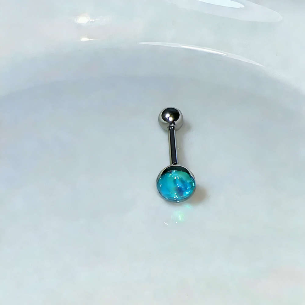 1Pc High-Quality Trendy Blue G – обзор и цена Body Jewelry Titanium