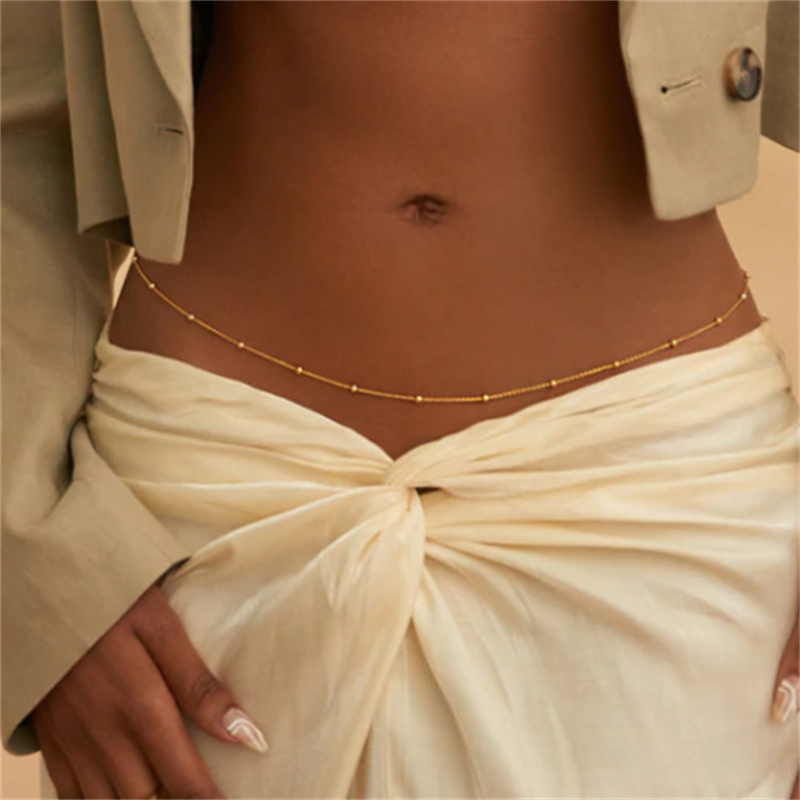 Girls Simple Beaded Belly Chai – обзор и цена Body Jewelry Gold