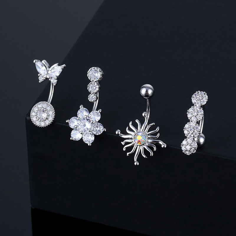 Crystal Belly Button Ring Anim – обзор и цена Body Jewelry Barbell