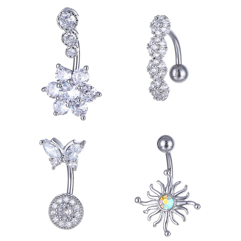 Crystal Belly Button Ring Anim – обзор и цена Body Jewelry Barbell