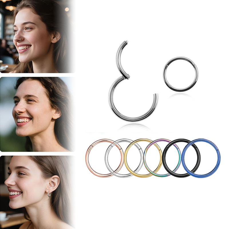 16G 316L Surgical Steel Hinged – обзор и цена Body Jewelry Septum