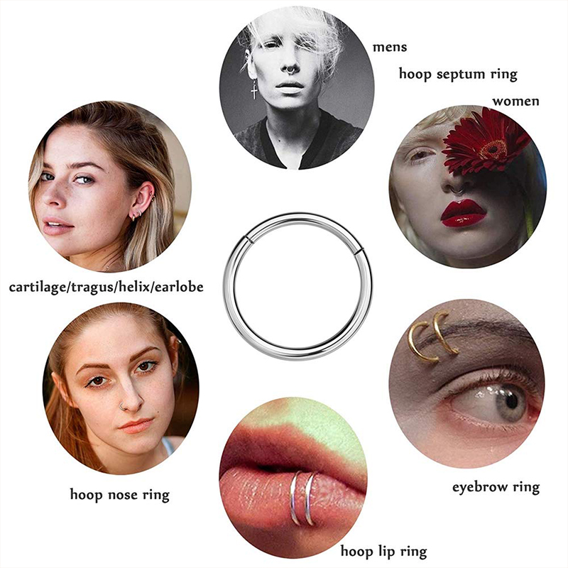 16G 316L Surgical Steel Hinged – обзор и цена Body Jewelry Septum