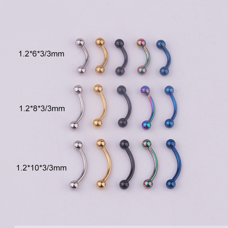 5pcs/lot 16G 316L Stainless St – обзор и цена Body Jewelry Barbell