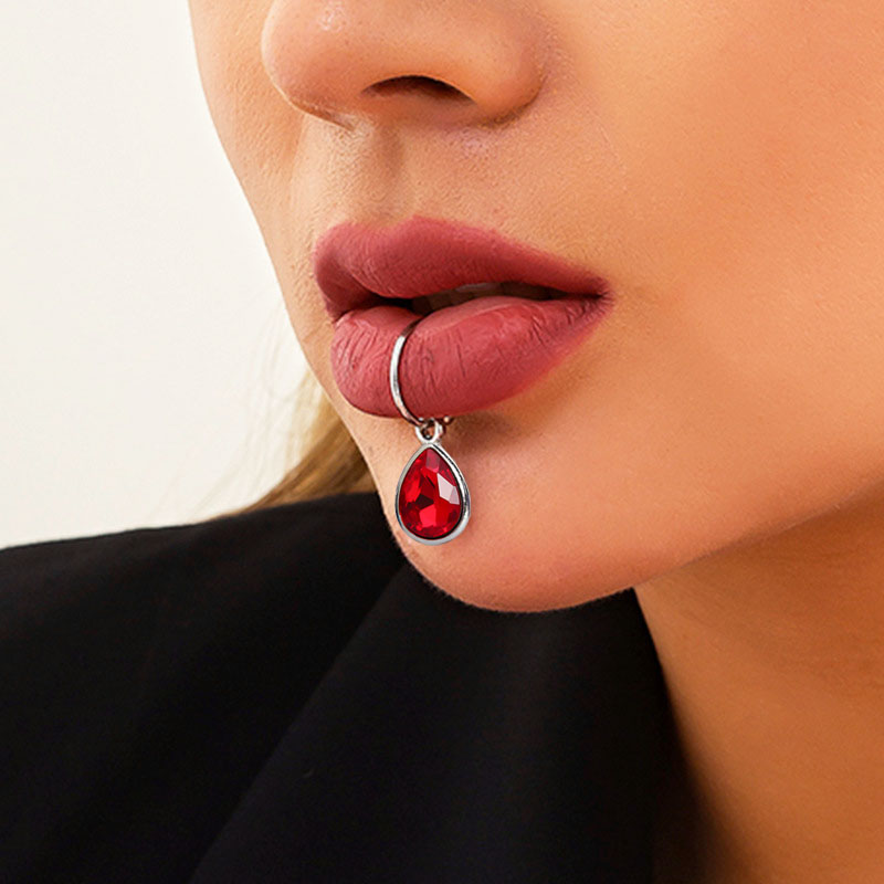 1Pc Fake Piercing Lip Clip Per – обзор и цена Body Jewelry Septum