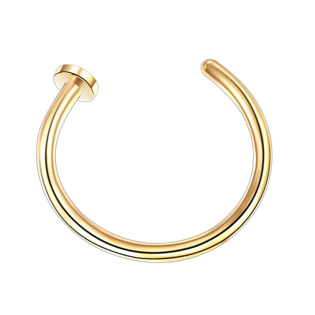 1PCS Fake Piercing Nose Hoop S – обзор и цена Body Jewelry Septum