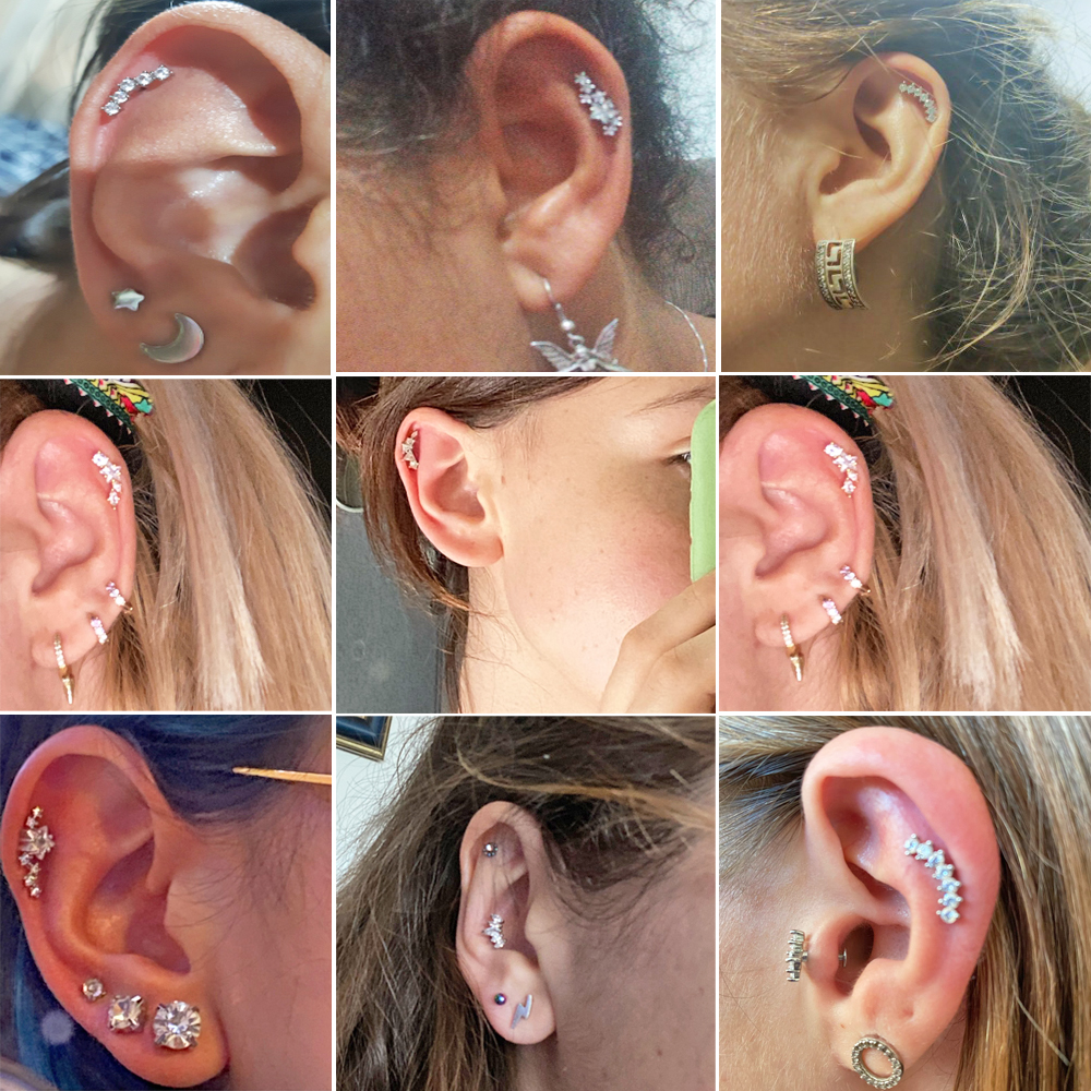 1PC Stainless Steel Cz Ear Tra – обзор и цена Body Jewelry Barbell