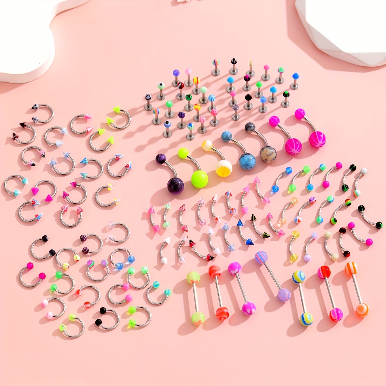 45/80/110Pcs Mix Styles Stainl – обзор и цена Body Jewelry Display Case