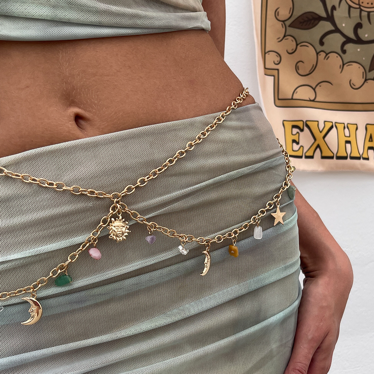 Boho Star Moon Sun Pendant Wai – обзор и цена Body Jewelry Gold