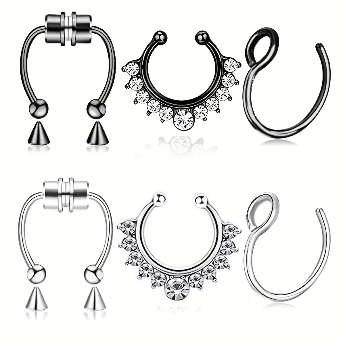 1Pcs/3Pcs Men Stainless Steel  – обзор и цена Body Jewelry Changing Kit