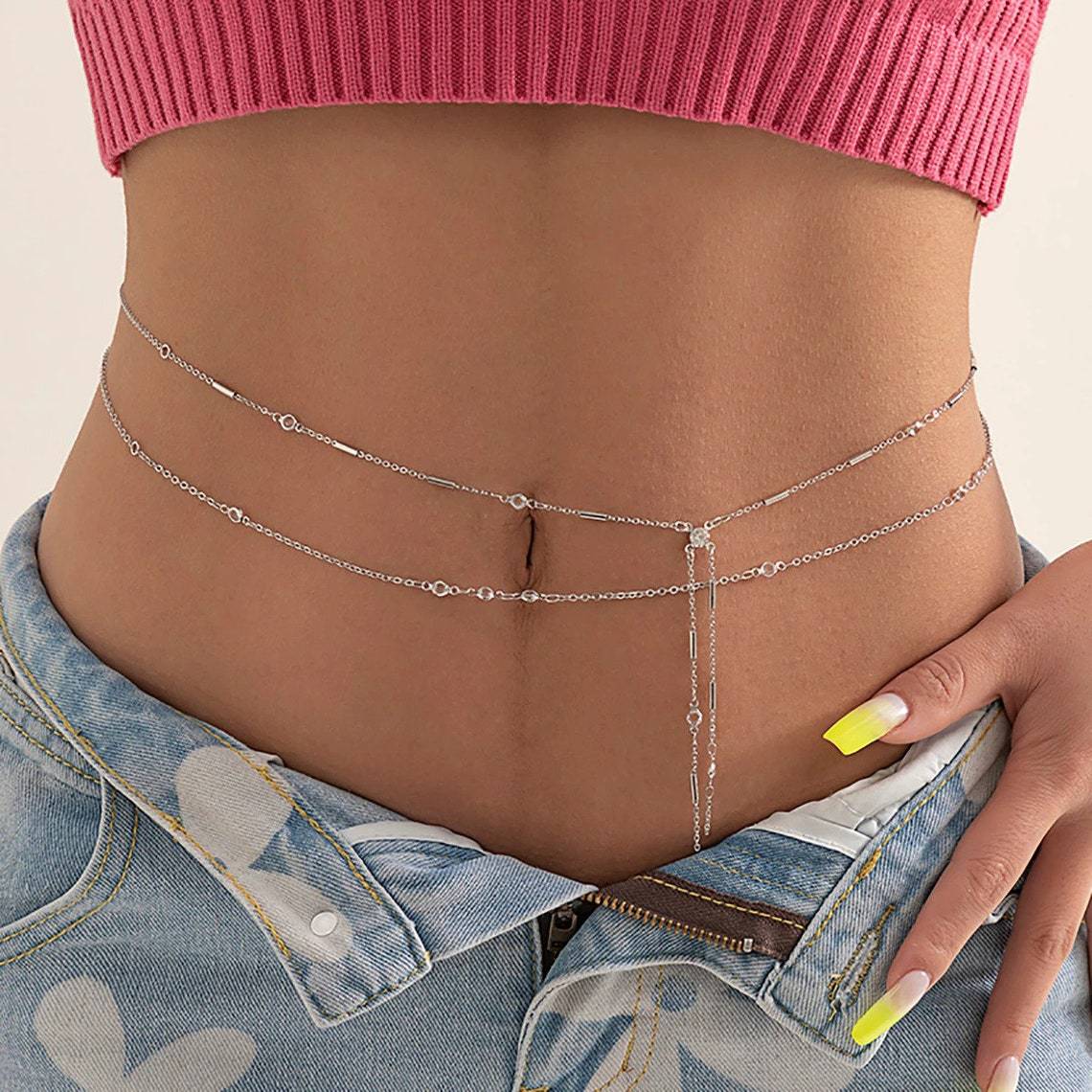 Double Layers Tassel Belly Cha – обзор и цена Body Jewelry Gold