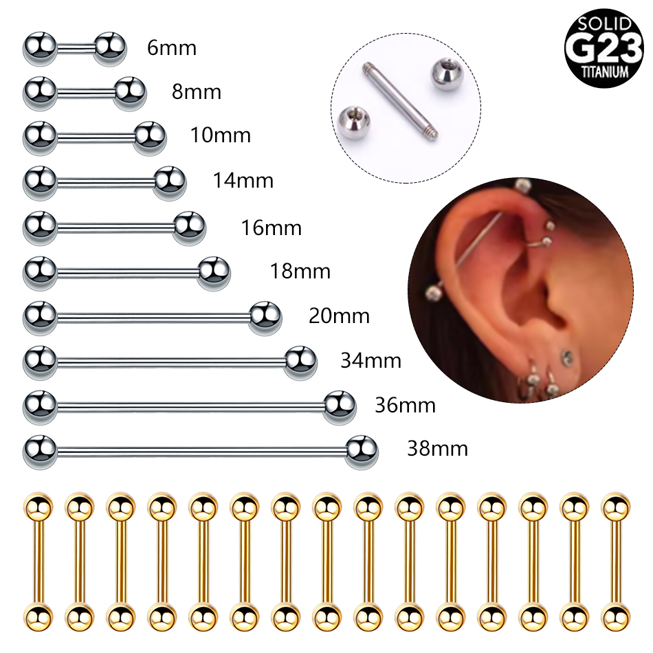 1/5PCS Titanium External Threa – обзор и цена Body Jewelry Industrial