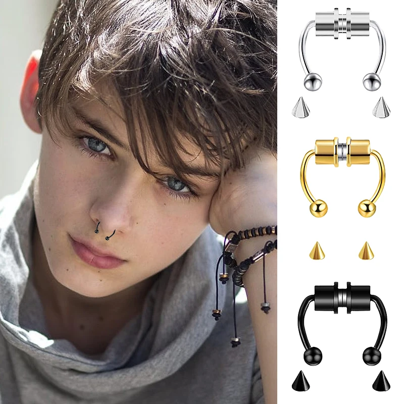 Women Fake Piercing Nose Ring  – обзор и цена Body Jewelry Septum