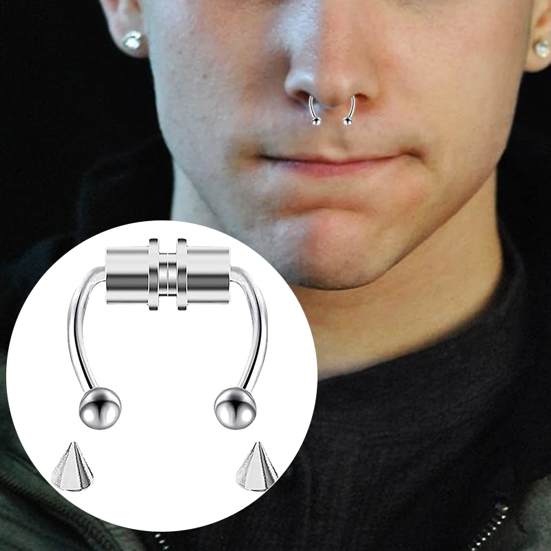 Women Fake Piercing Nose Ring  – обзор и цена Body Jewelry Septum