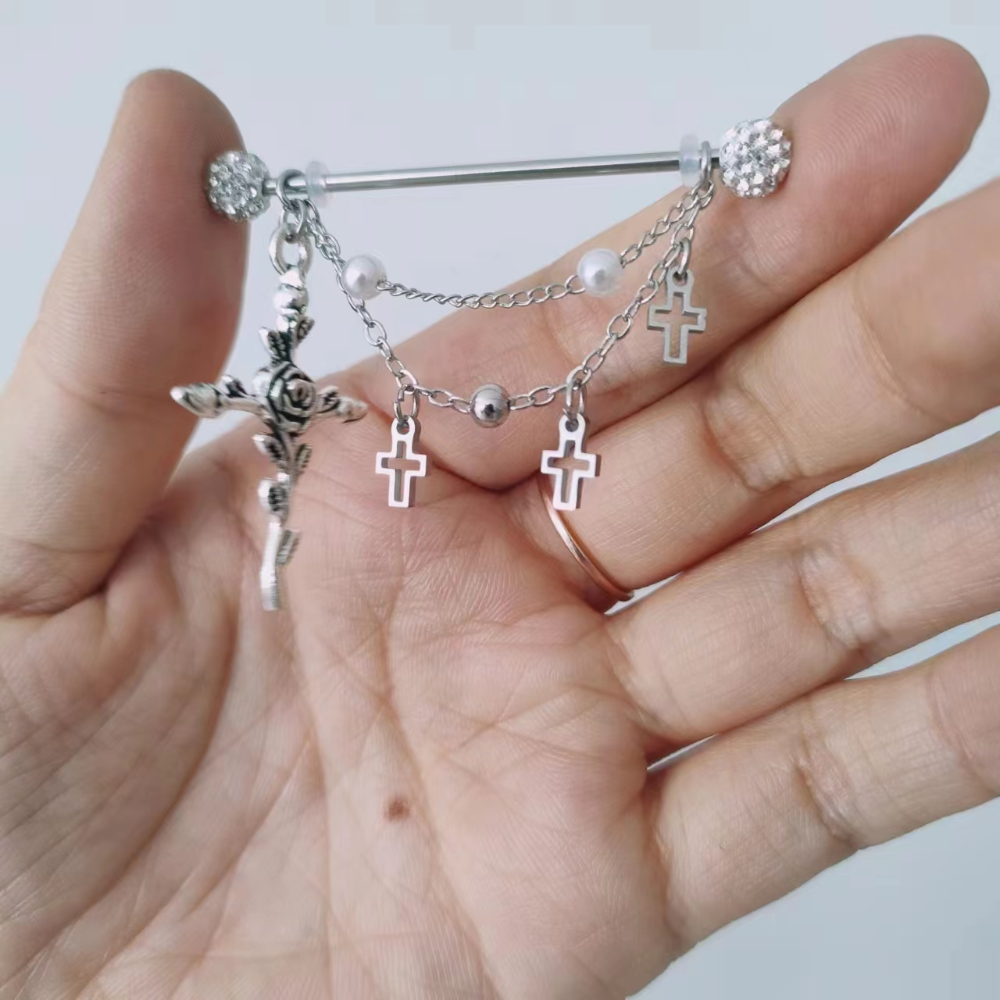 1PC Industrial Scaffold Barbel – обзор и цена Body Jewelry Industrial