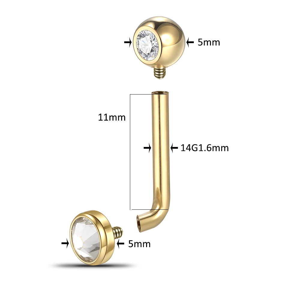 1PC  Implant Grade Titanium Ch – обзор и цена Body Jewelry Vch