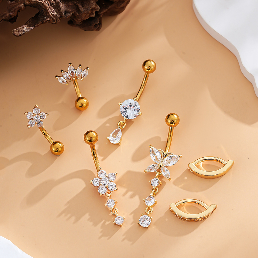 3-8pcs/lot Mixed-Style Belly B – обзор и цена Body Jewelry Changing Kit