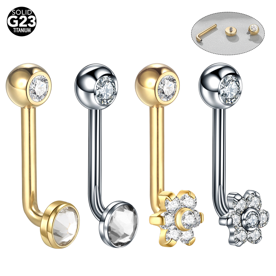 10pcs/lot Titanium Zircon Chri – обзор и цена Body Jewelry Vch