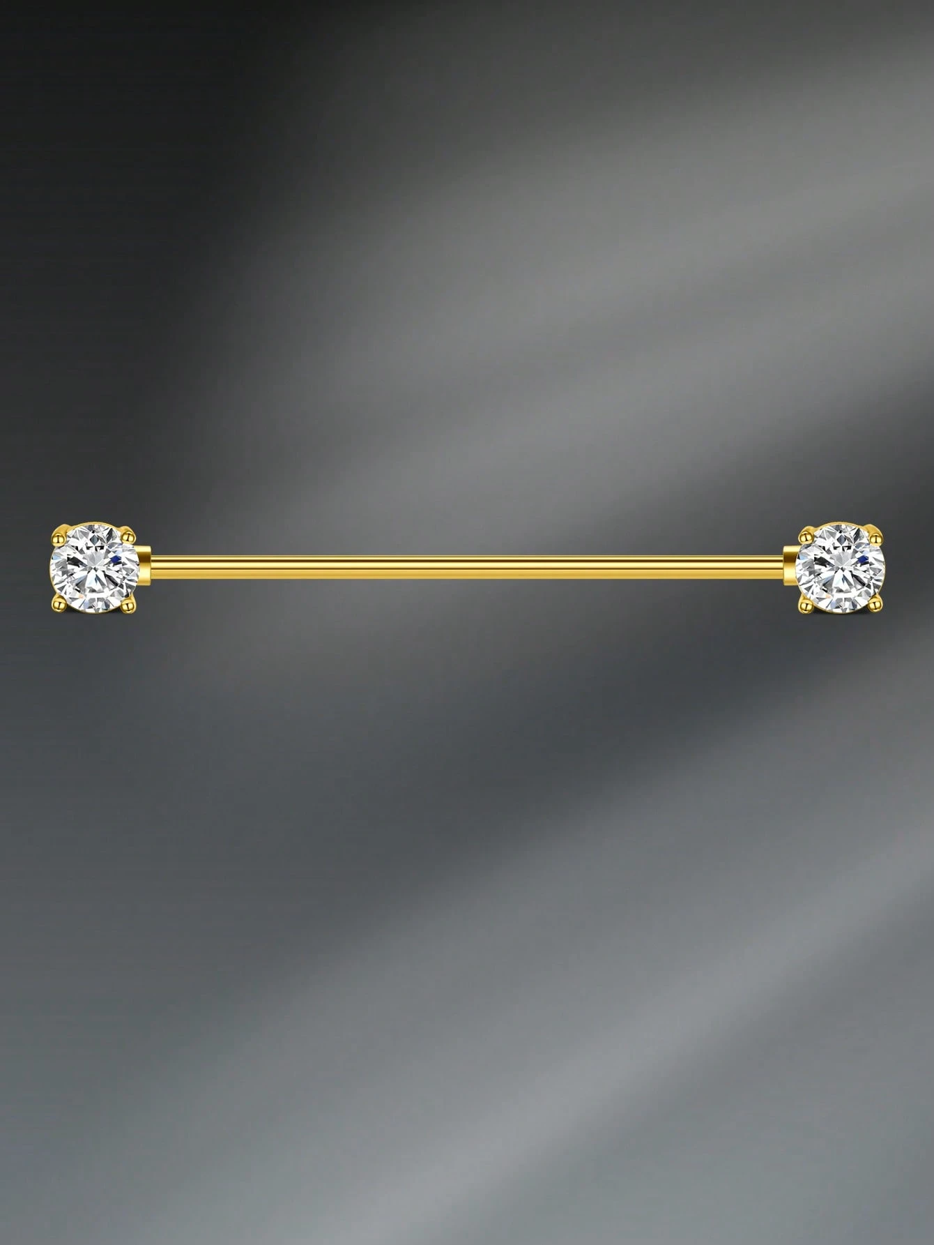 14G 38Mm Gold Industrial Barbe – обзор и цена Body Jewelry Industrial