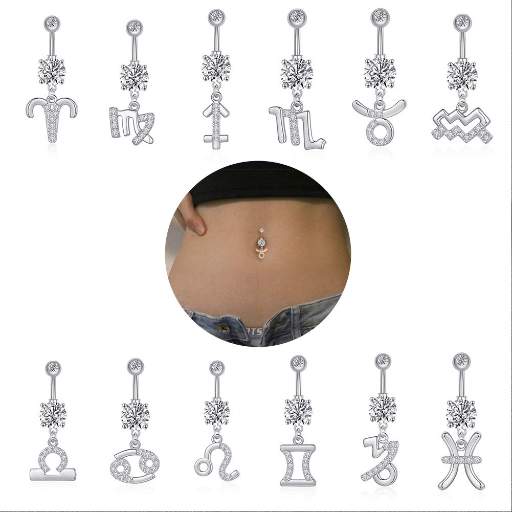 12 Constellation Series Navel  – обзор и цена Body Jewelry Barbell