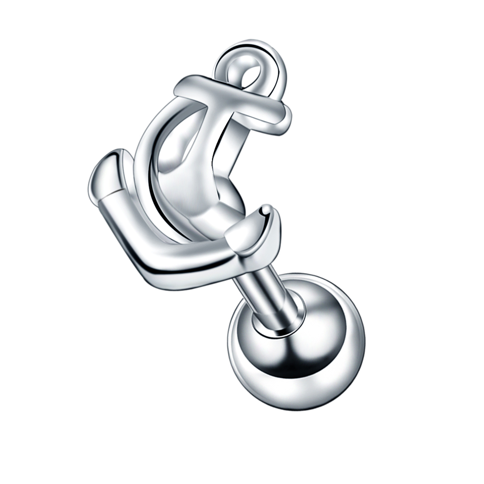 1Pc Steel Ear Cartilage Stud H – обзор и цена Body Jewelry Barbell