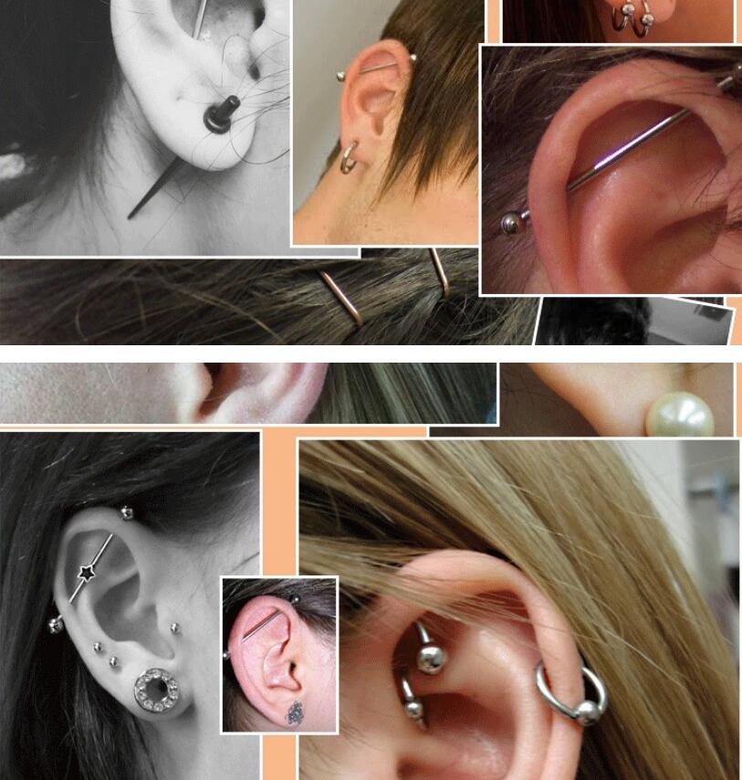 2 Pieces 0.8mm Stainless Steel – обзор и цена Body Jewelry Industrial