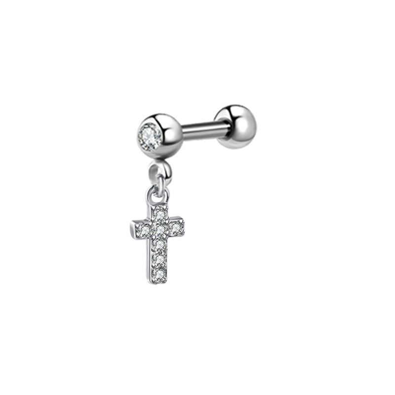 1PCS Moon Ear Cartilage Stud E – обзор и цена Body Jewelry Barbell