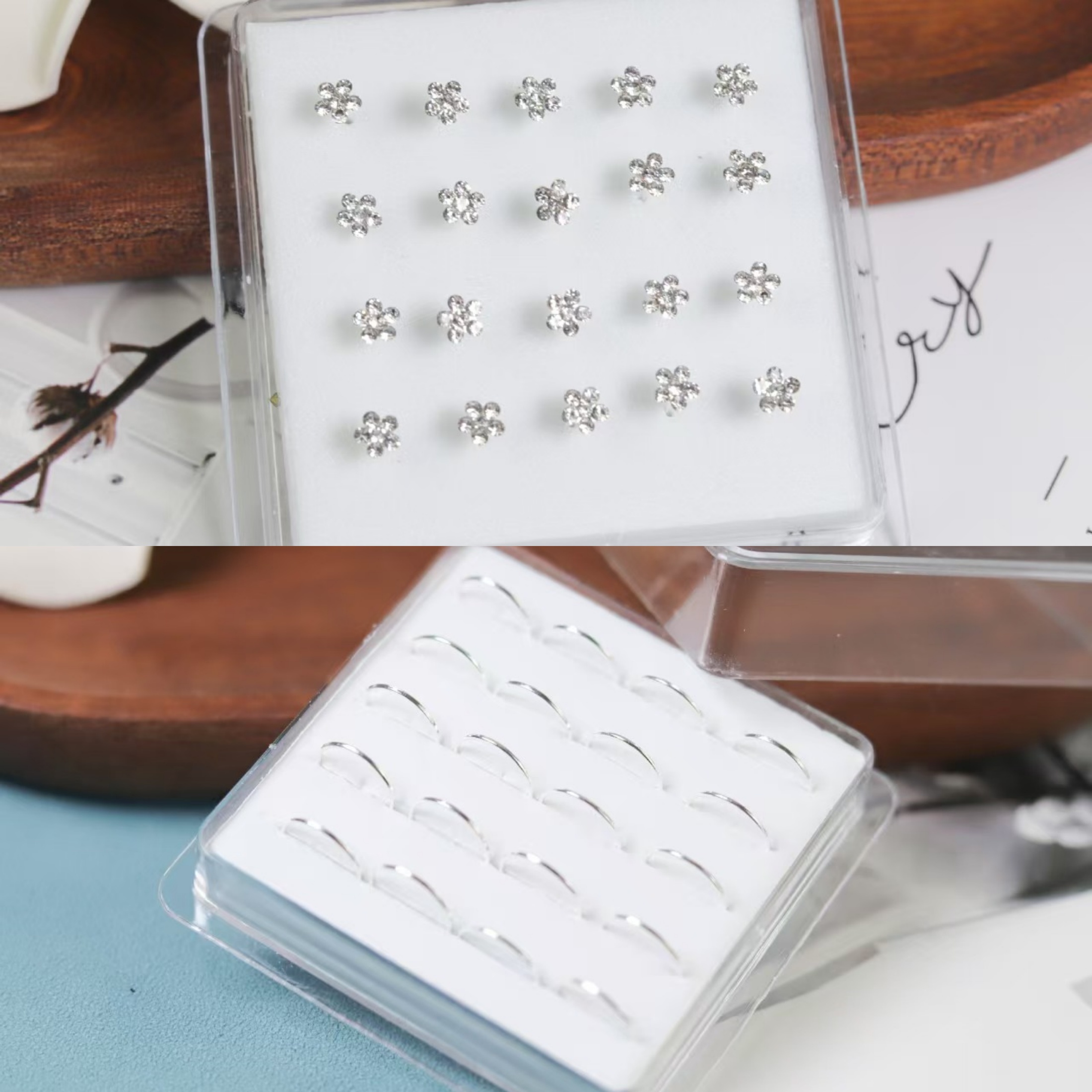 20Pcs/Box Body Nose Piercing J – обзор и цена Body Jewelry Display Case