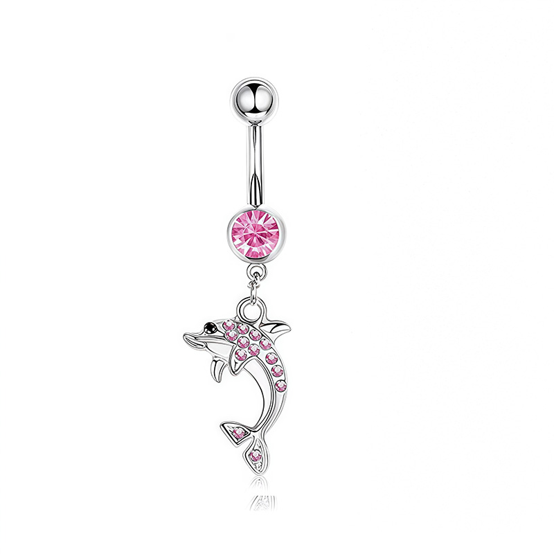 1PCS Pink Crown Belly Button R – обзор и цена Body Jewelry Barbell
