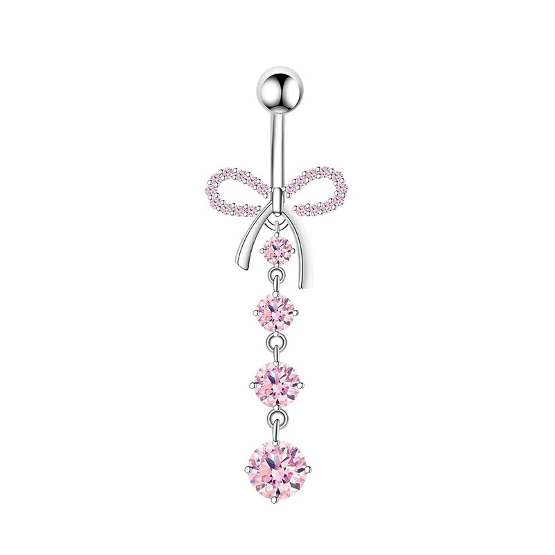 1PCS Pink Crown Belly Button R – обзор и цена Body Jewelry Barbell