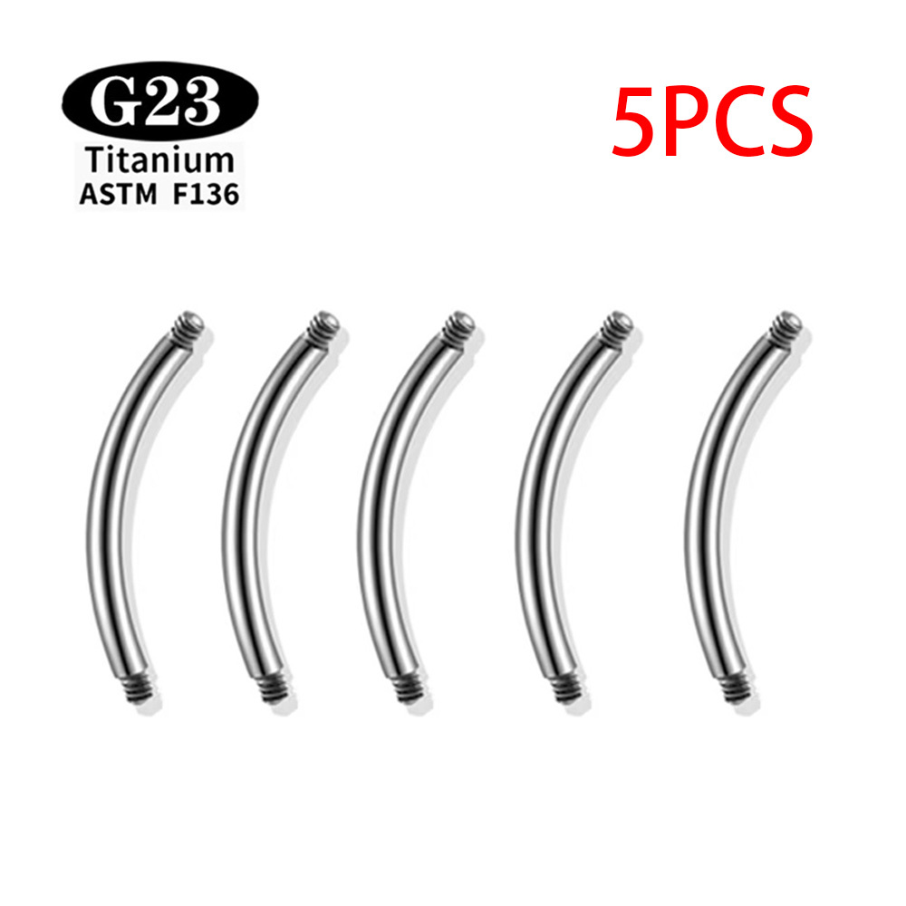 5 Pcs/Lot ASTM F136 Titanium I – обзор и цена Body Jewelry Barbell