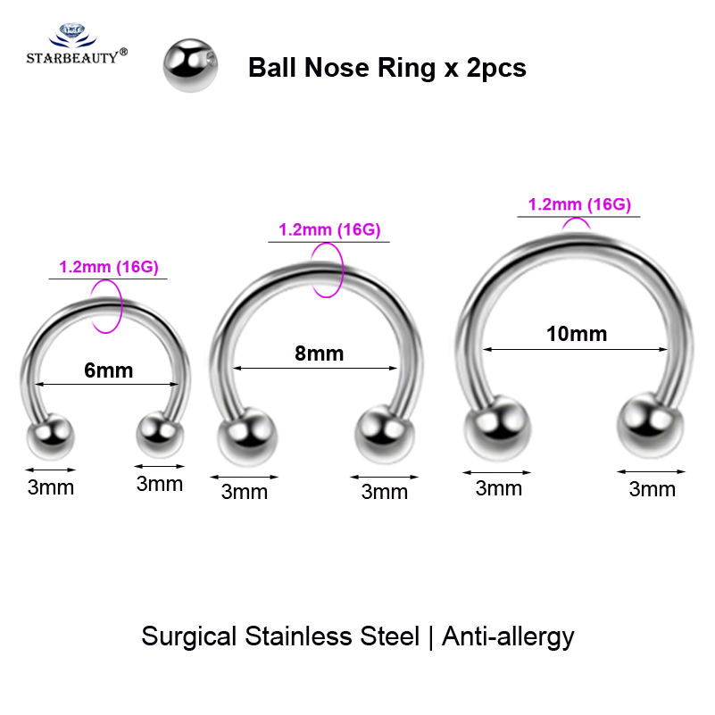 2pcs Multipurpose BCR Face Pie – обзор и цена Body Jewelry Vch