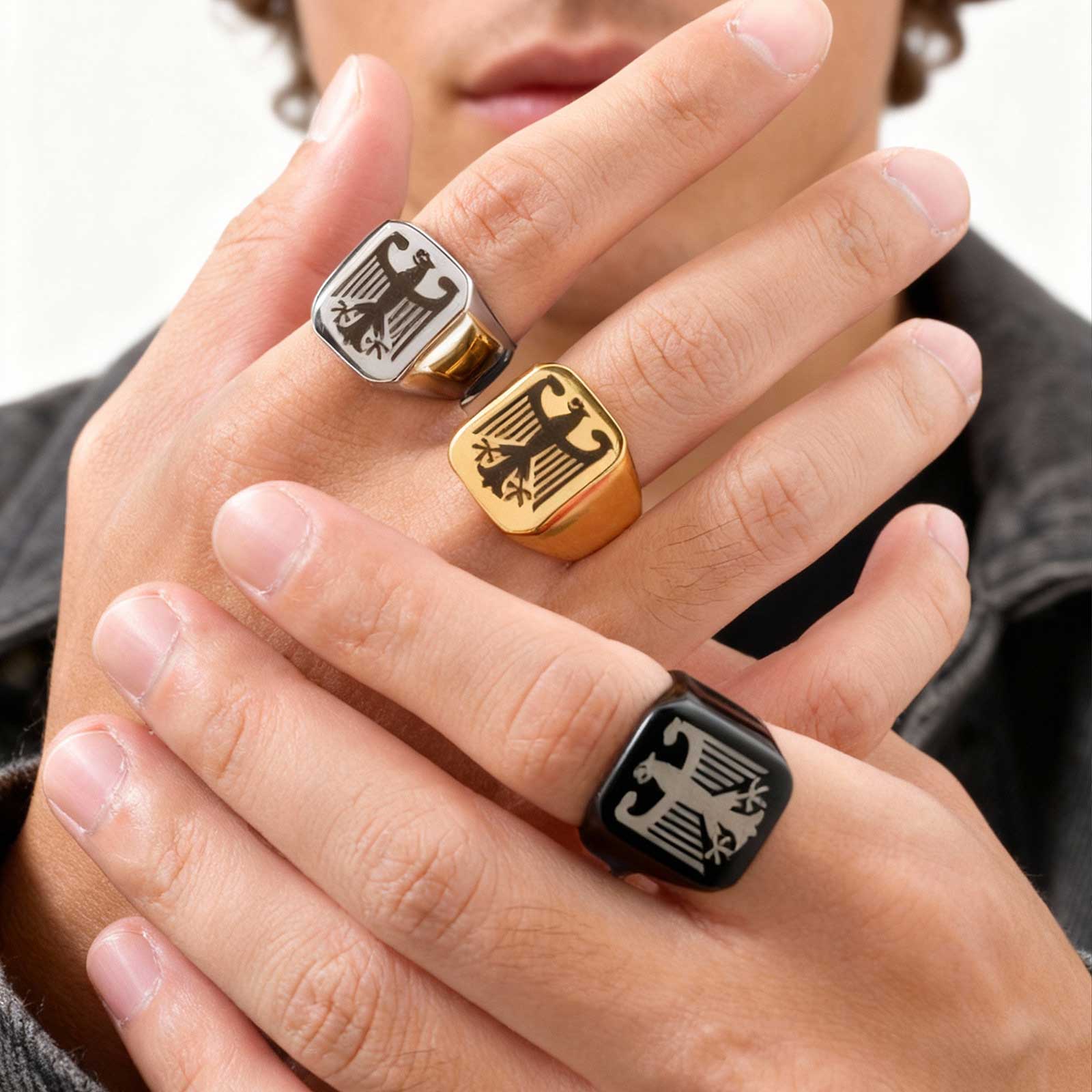 Custom Flying Hawk Eagle Ring  – обзор и цена Body Jewelry Wholesale