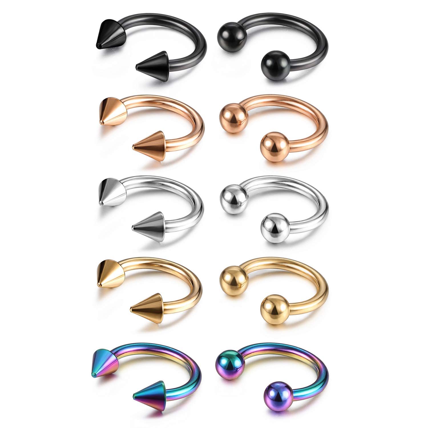 14G 16G Septum Jewelry Surgica – обзор и цена Body Jewelry Changing Kit