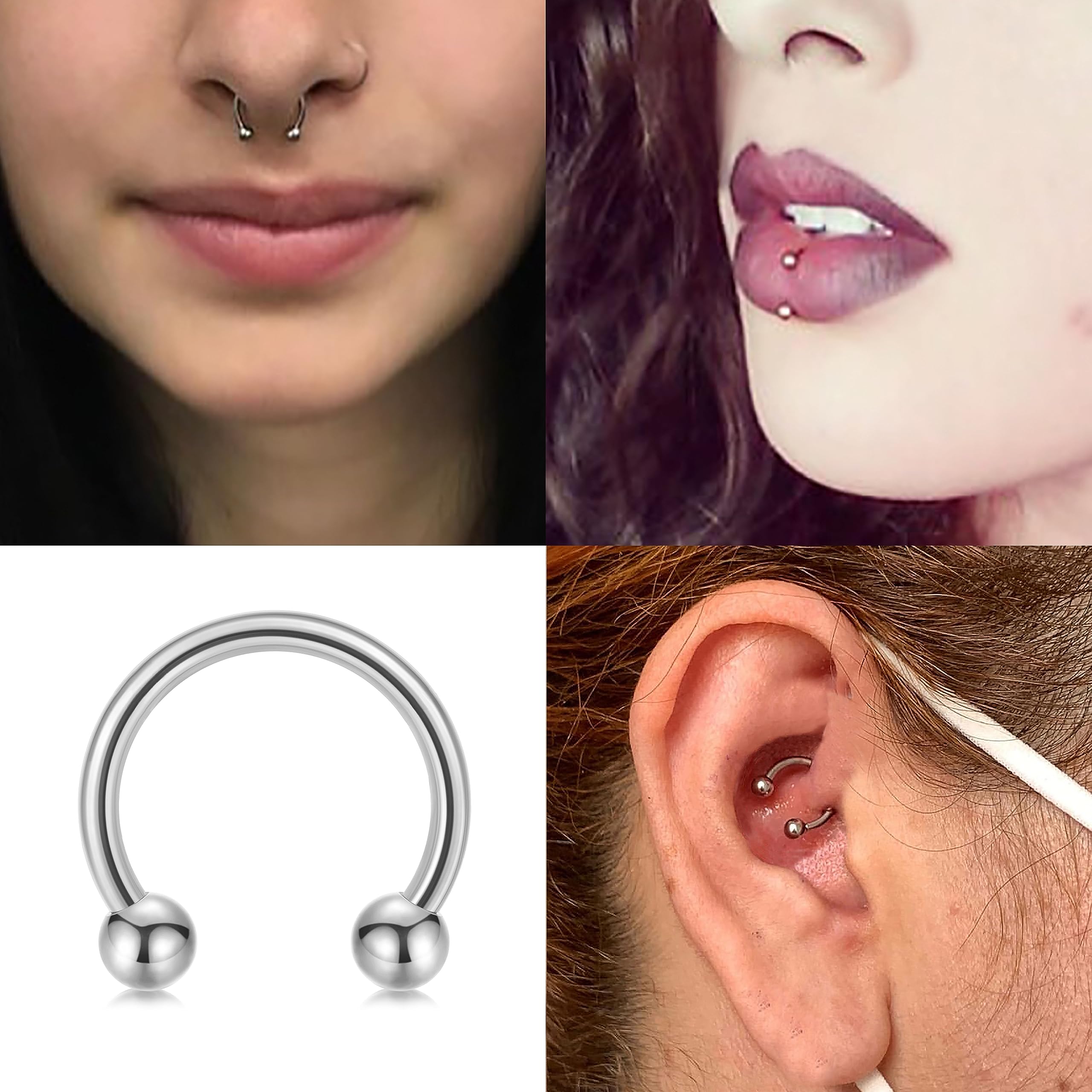 14G 16G Septum Jewelry Surgica – обзор и цена Body Jewelry Changing Kit