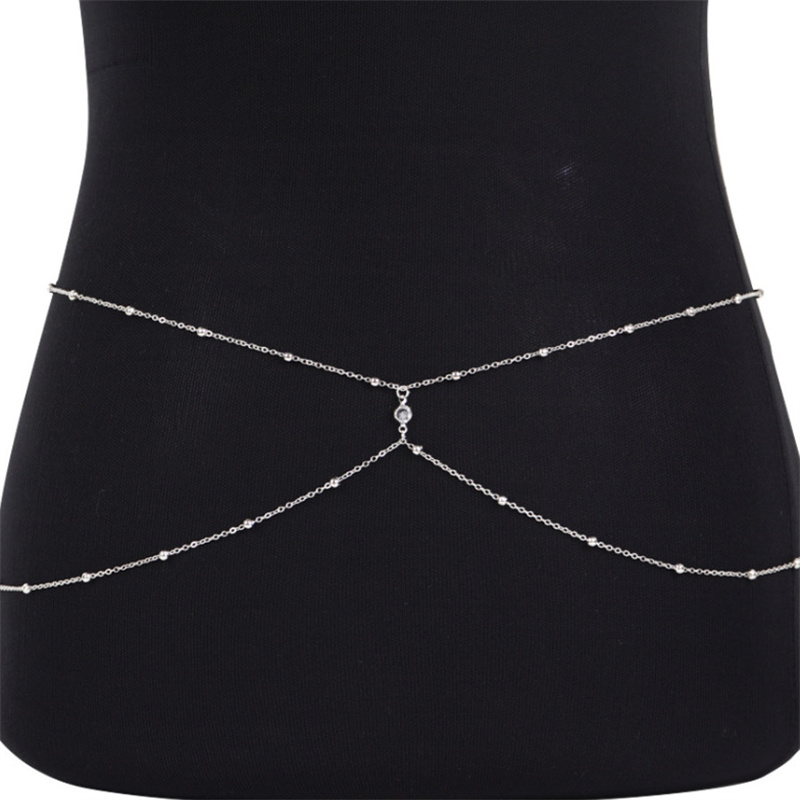 Clear Rhinestone Beaded Belly  – обзор и цена Body Jewelry Gold