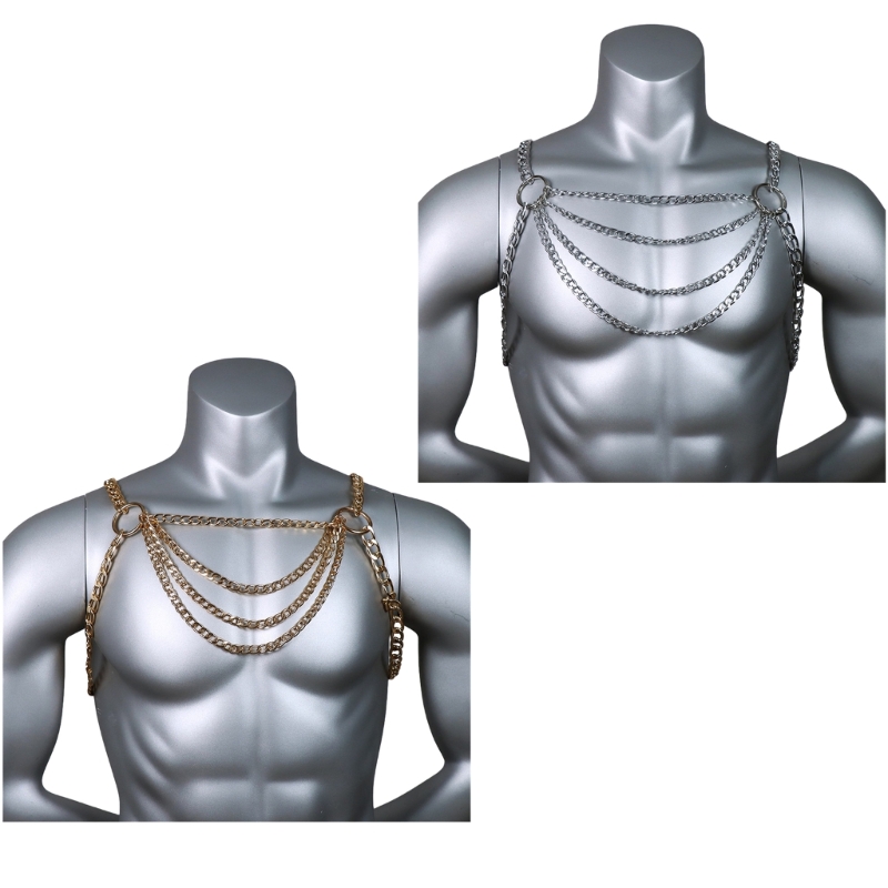 Men's Sexy Metal Body Chest Ch – обзор и цена Body Jewelry Retainers