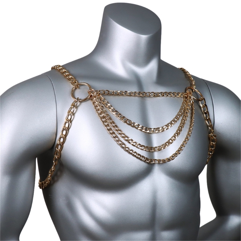 Men's Sexy Metal Body Chest Ch – обзор и цена Body Jewelry Retainers