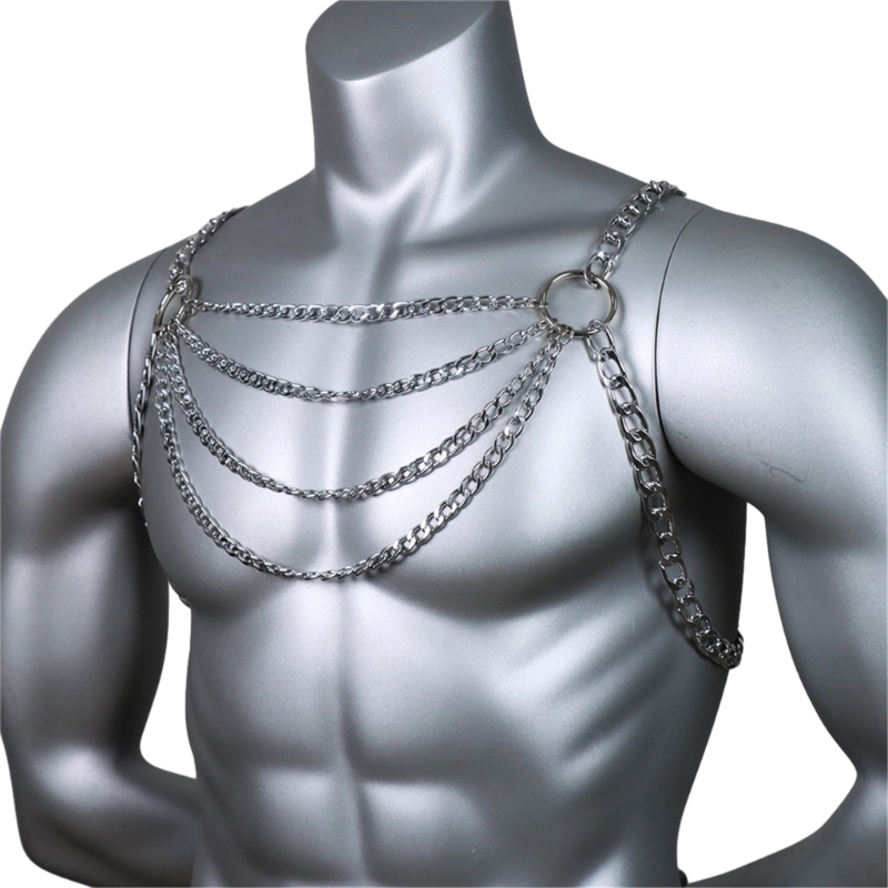 Men's Sexy Metal Body Chest Ch – обзор и цена Body Jewelry Retainers