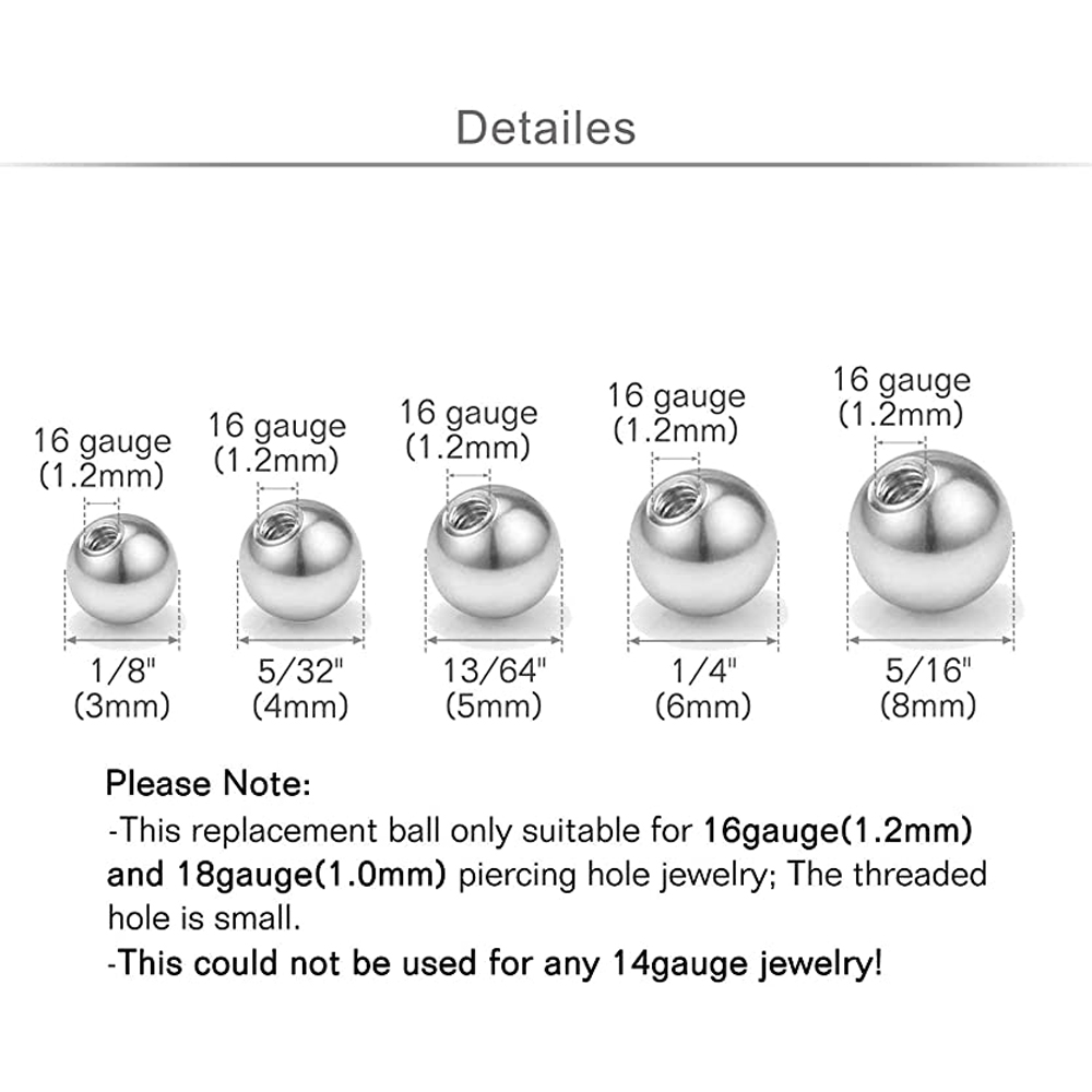 20pcs Replacement Balls Body J – обзор и цена Body Jewelry Barbell