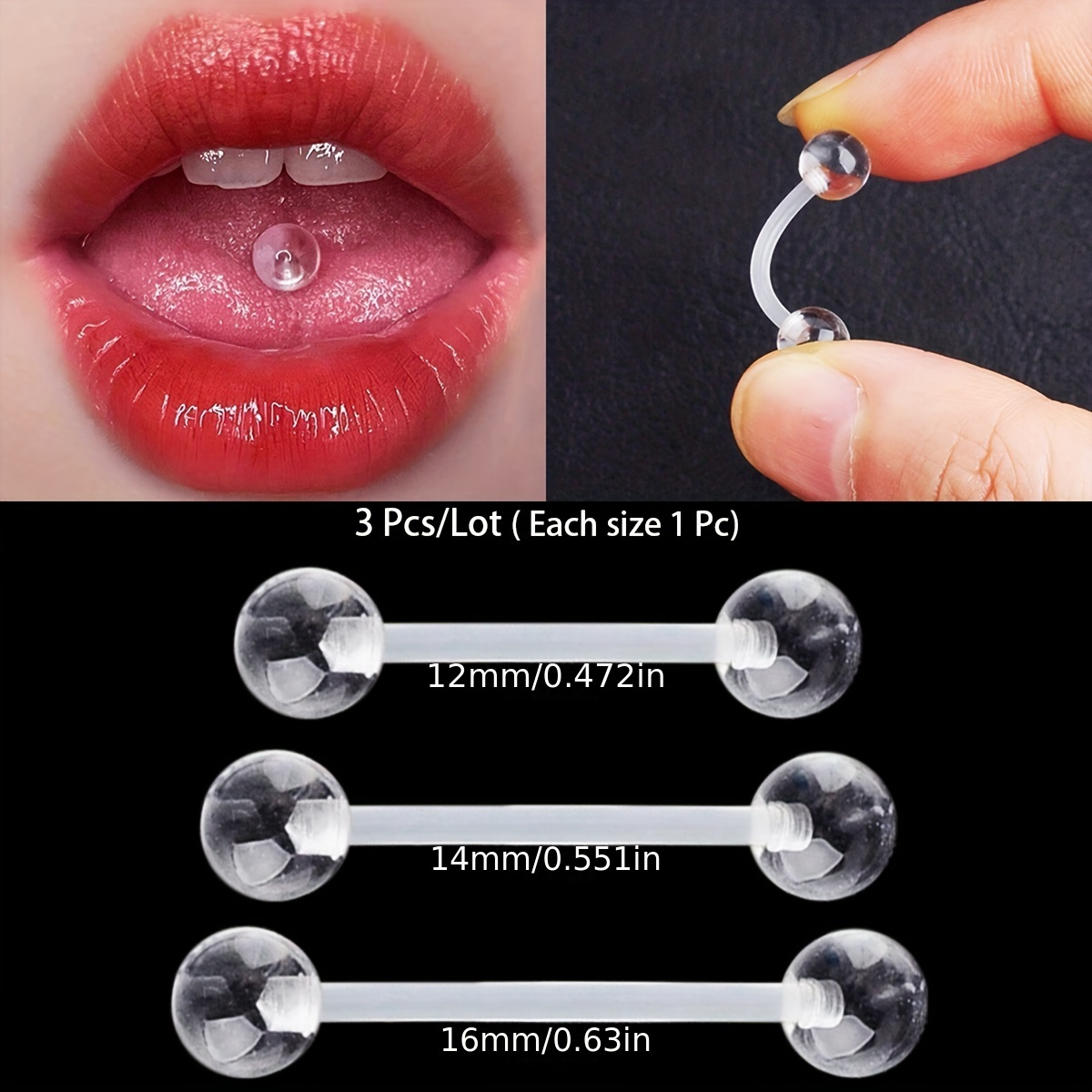 3pcs/Set (Each Size 1pc) Soft  – обзор и цена Body Jewelry In Store
