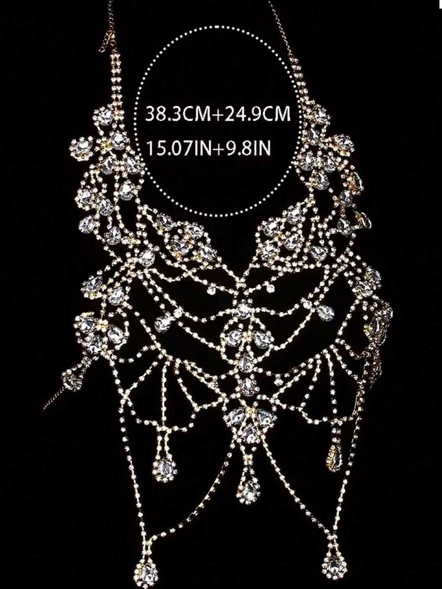 Rhinestone Body Chain Bra Neck – обзор и цена Body Jewelry Chains