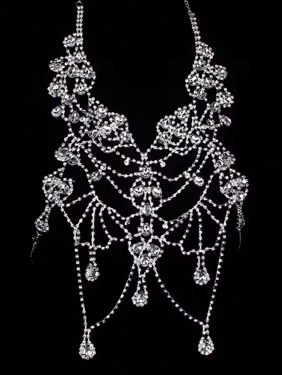 Rhinestone Body Chain Bra Neck – обзор и цена Body Jewelry Chains