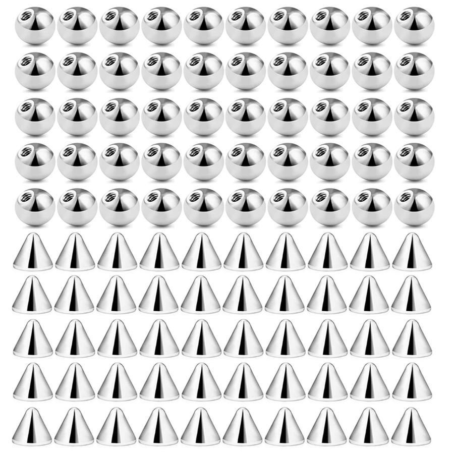 100pcs 16G 3mm 4mm Replacement – обзор и цена Body Jewelry Barbell