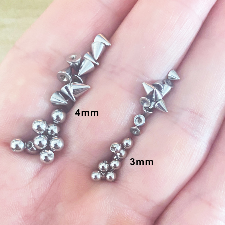 100pcs 16G 3mm 4mm Replacement – обзор и цена Body Jewelry Barbell