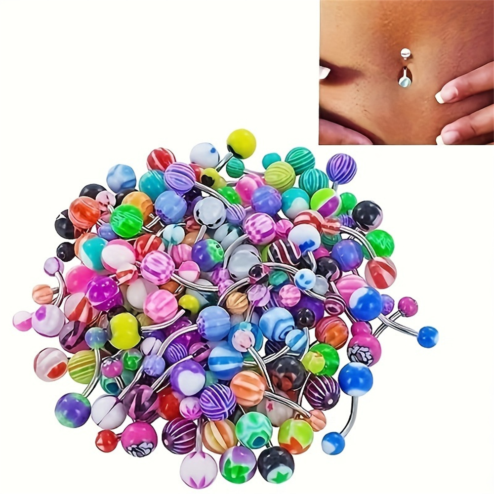10pcs/set Mixed Color Acrylic  – обзор и цена Body Jewelry Changing Kit