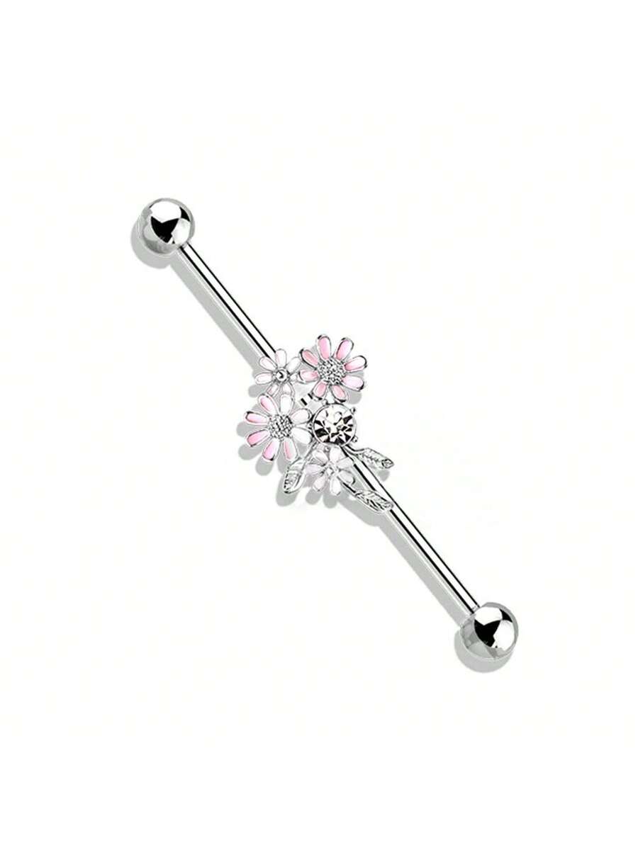 Floral Industrial Barbell Ear  – обзор и цена Body Jewelry Barbell