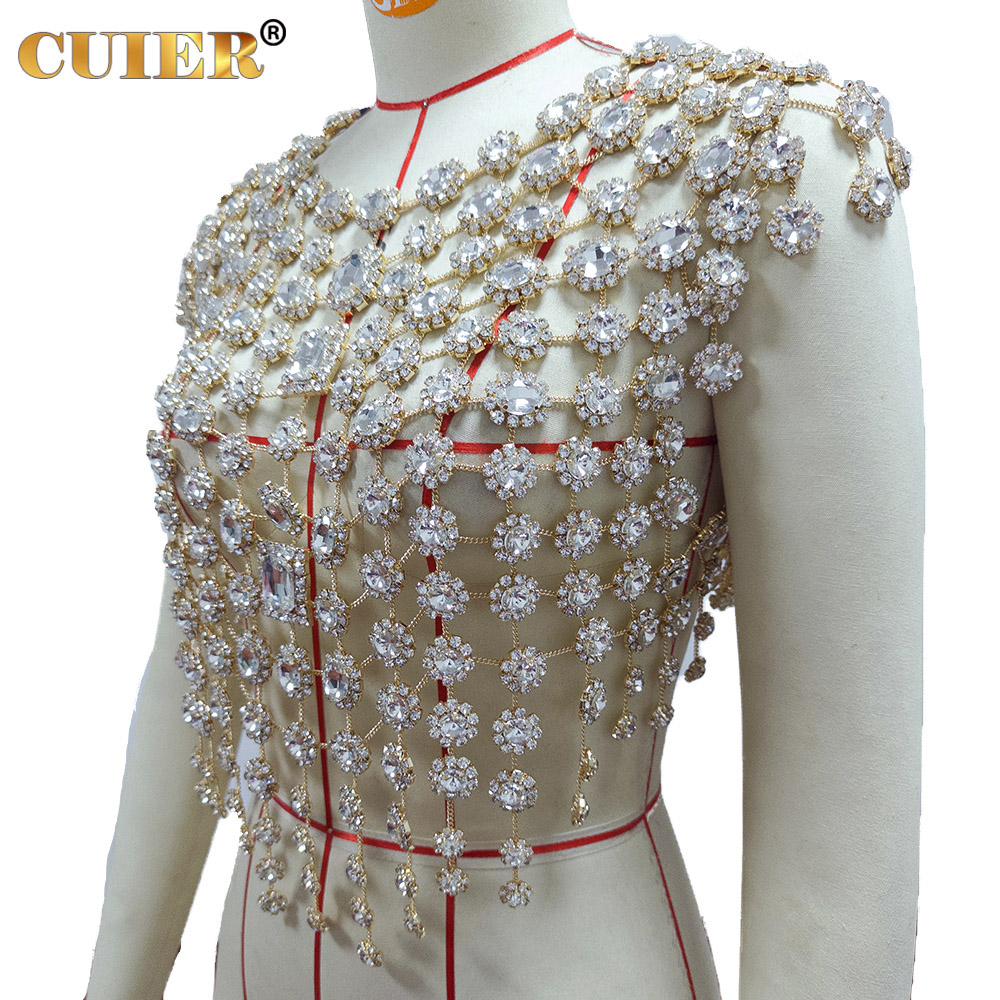 CUIER Women's Gold Rhinestone  – обзор и цена Body Jewelry Gold